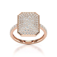 1.20 CT Octagonal Shaped Diamond Ring