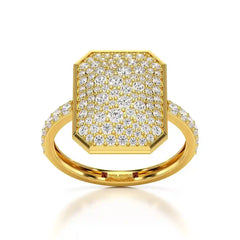 1.20 CT Octagonal Shaped Diamond Ring