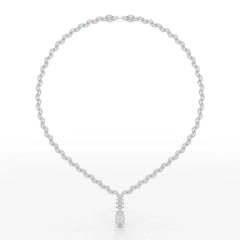 19.9 CT Marquise Cut Lab Diamond Necklace