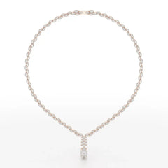 19.9 CT Marquise Cut Lab Diamond Necklace