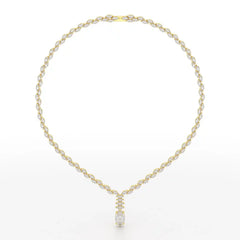19.9 CT Marquise Cut Lab Diamond Necklace