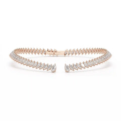 37.17 CT Pear and Marquise Cut Lab Diamond Necklace