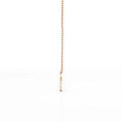 0.46 CT Round Cut Lab Diamond Chain Pendant