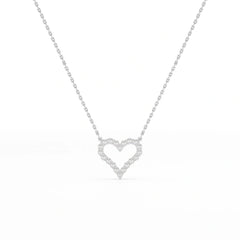 0.78 CT Round Cut Lab Diamond Chain Pendant
