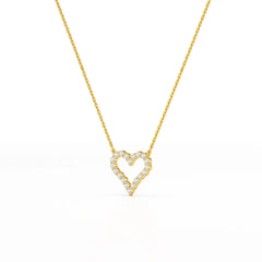 0.78 CT Round Cut Lab Diamond Chain Pendant