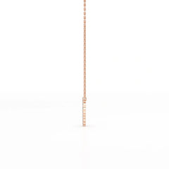 0.78 CT Round Cut Lab Diamond Chain Pendant