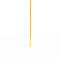 0.78 CT Round Cut Lab Diamond Chain Pendant