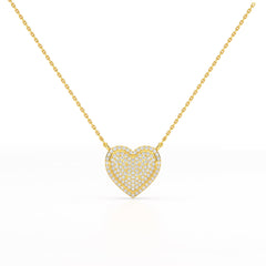 1.67 CT RoundCut Lab Diamond Chain Pendant