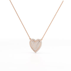 1.67 CT RoundCut Lab Diamond Chain Pendant