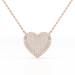 1.67 CT RoundCut Lab Diamond Chain Pendant