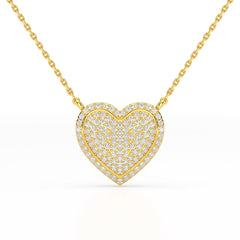 1.67 CT RoundCut Lab Diamond Chain Pendant