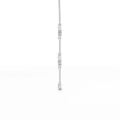 11 CT Lab Diamond Multi Shape Chain Pendant