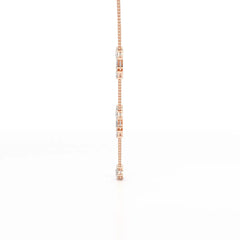 11 CT Lab Diamond Multi Shape Chain Pendant
