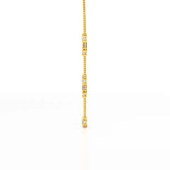 11 CT Lab Diamond Multi Shape Chain Pendant