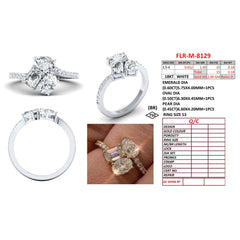 1.8 CT Multi-Shape Diamond Cluster Pavé Ring
