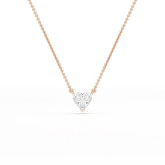 1 Ct Lab Grown Diamond Heart Pendant