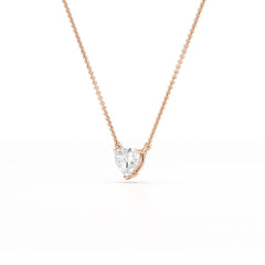 1 Ct Lab Grown Diamond Heart Pendant