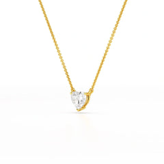 1 Ct Lab Grown Diamond Heart Pendant