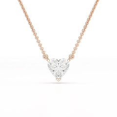 1 Ct Lab Grown Diamond Heart Pendant