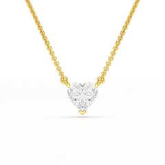 1 Ct Lab Grown Diamond Heart Pendant