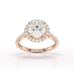 Halo Lab Grown Diamond 2.60 Carat Wedding Ring - Jama Jewels