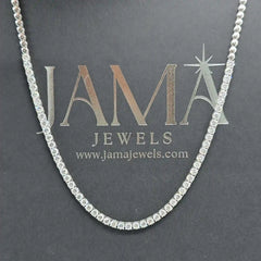 11.50 CT Round Cut Diamond Tennis Necklace (Ready for Delivery)