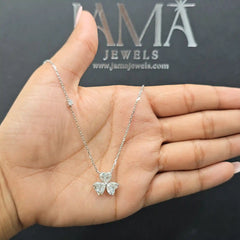 3.15 CT Flower Petal Shape Chain Pendant (Ready for Delivery)