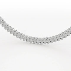 11.48 CT Round Cut Men's Cuban Chain