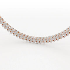 11.48 CT Round Cut Men's Cuban Chain