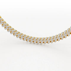 11.48 CT Round Cut Men's Cuban Chain