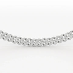 11.48 CT Round Cut Men's Cuban Chain