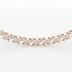 6 CT Round Cut Men's Cuban Chain