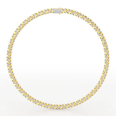 6 CT Round Cut Men's Cuban Chain