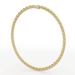 6 CT Round Cut Men's Cuban Chain