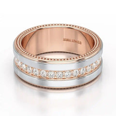 1.16 CT Round Cut Lab Diamond Men's Ring