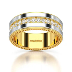 1.16 CT Round Cut Lab Diamond Men's Ring