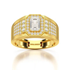 1.72 CT Round Shape Lab Diamond Men's Ring