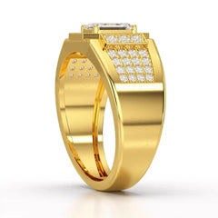1.72 CT Round Shape Lab Diamond Men's Ring