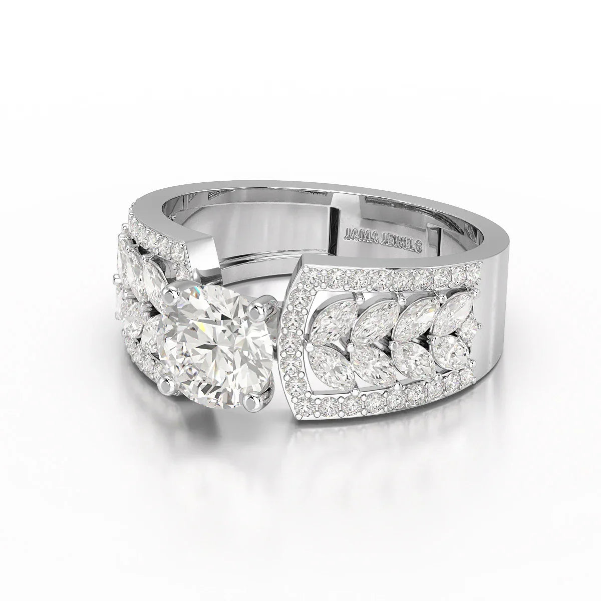 1.8 Classic Round Cut Lab Diamond Ring