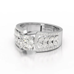 1.8 Classic Round Cut Lab Diamond Ring