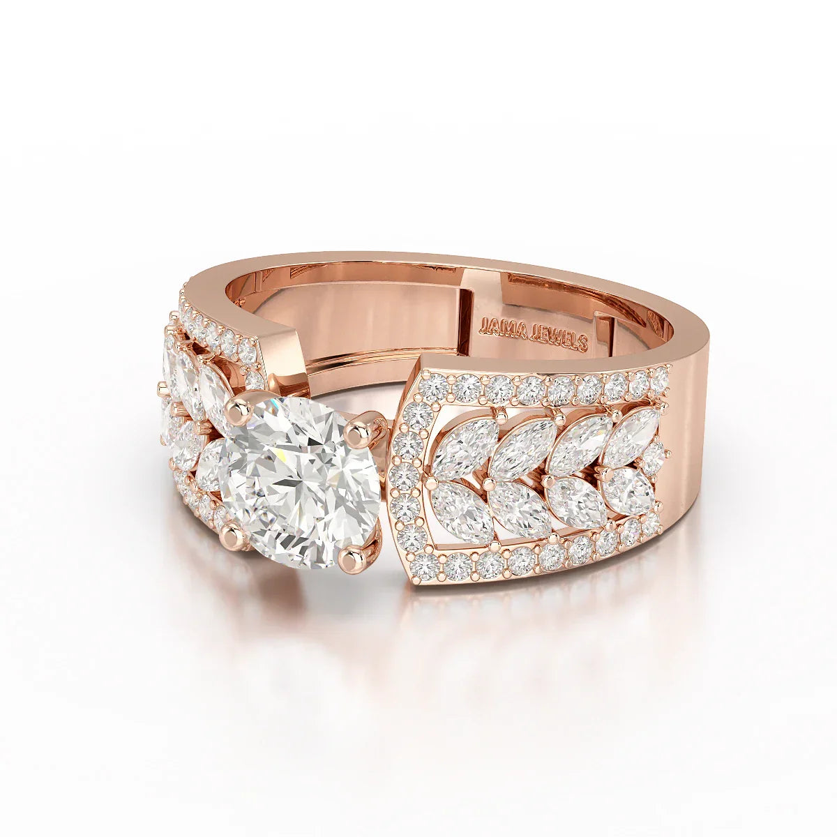 1.8 Classic Round Cut Lab Diamond Ring