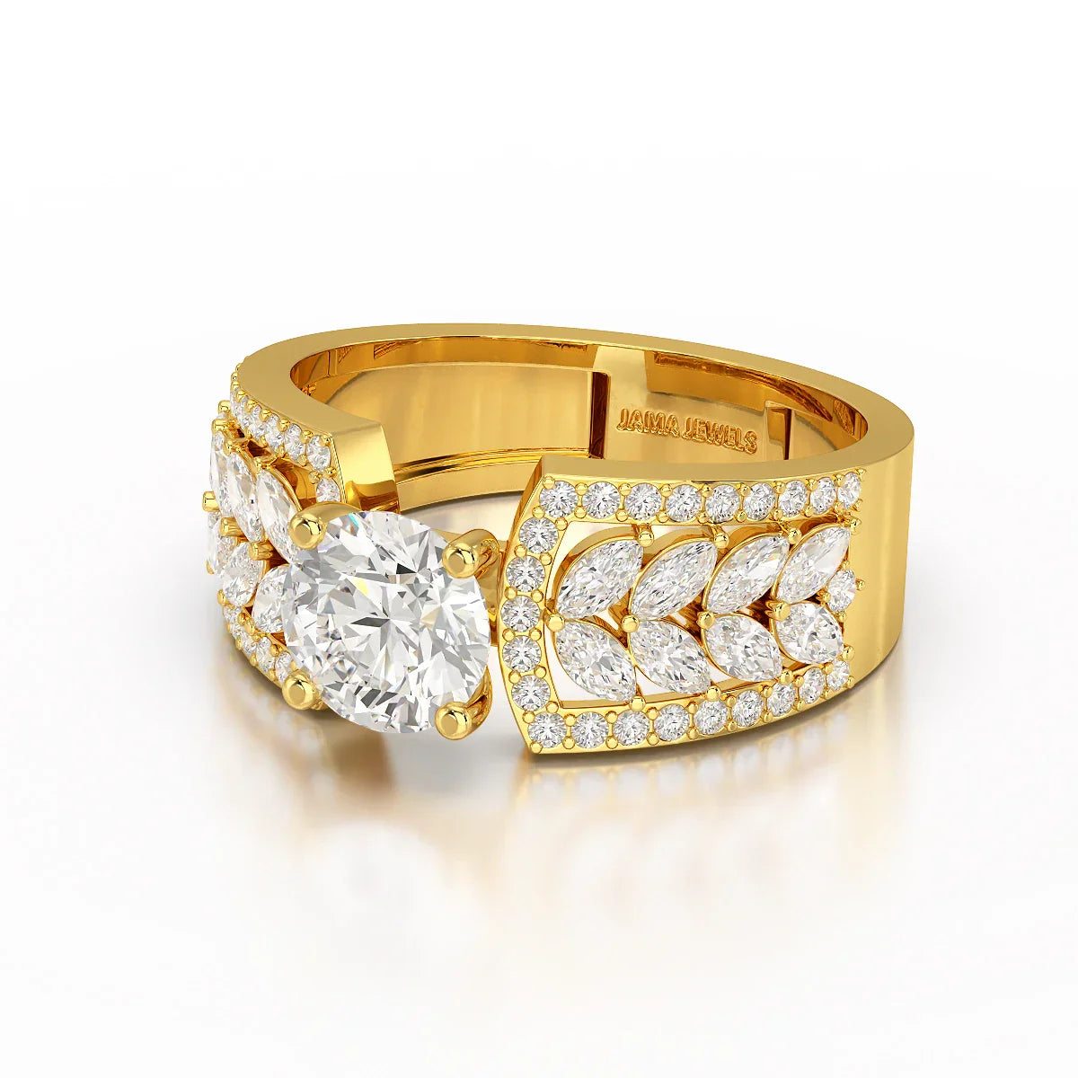 1.8 Classic Round Cut Lab Diamond Ring