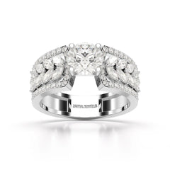 1.8 Classic Round Cut Lab Diamond Ring