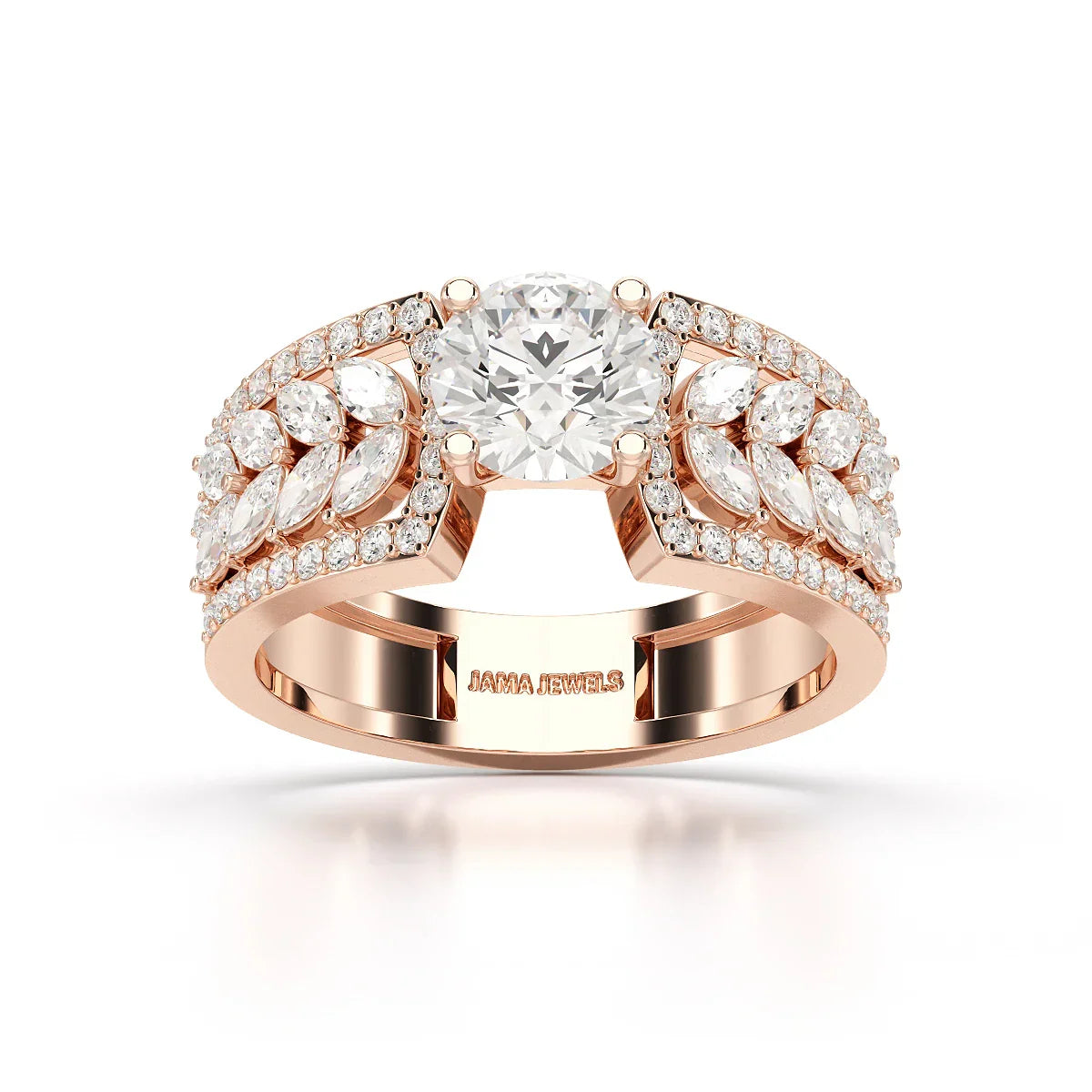 1.8 Classic Round Cut Lab Diamond Ring