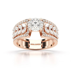 1.8 Classic Round Cut Lab Diamond Ring