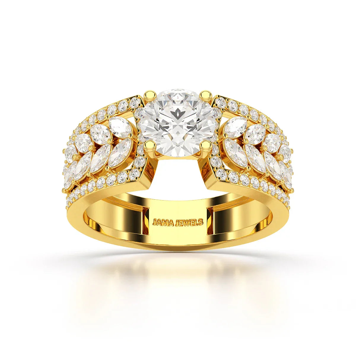 1.8 Classic Round Cut Lab Diamond Ring