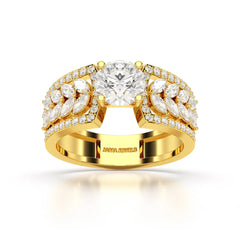 1.8 Classic Round Cut Lab Diamond Ring