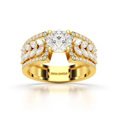 1.8 Classic Round Cut Lab Diamond Ring