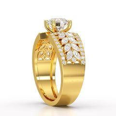 1.8 Classic Round Cut Lab Diamond Ring