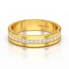 0.68 CT Classic Round Cut Lab Diamond Ring